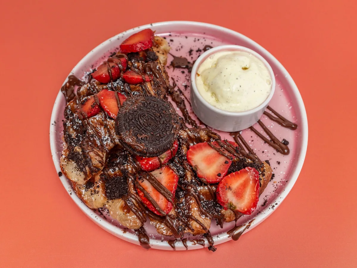 Strawberry Haven Croffle